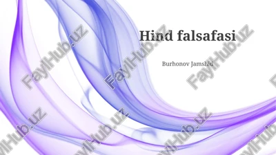 hind falsafasi — PPTX