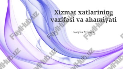 samarali xizmat liniyalarini qurish va boshqarish — PPTX