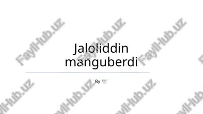 jaloliddin manguberdi — PPTX