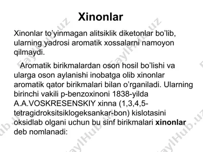 xinonlar — PPTX