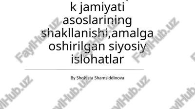 iqtisodiy islohotlar va ijtimoiy taraqqiyot — PPTX