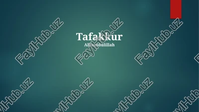tafakkur — PPTX
