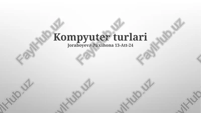 hibrid kompyuterlar — PPTX