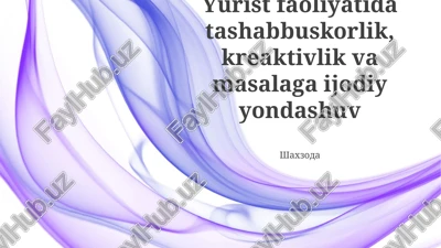 tashabbusiyatli fikrlash — PPTX