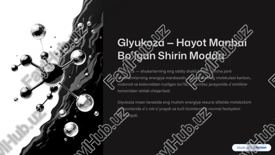 glyukoza 4 hayot manbai — PDF