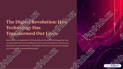 the digital revolution: how technology has transformed our lives — PDF