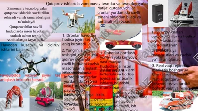 qutqaruv ishlarida zamonaviy texnika va texnologiyalar — PPTX