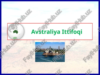 avstraliyaittifoqi — PPTX