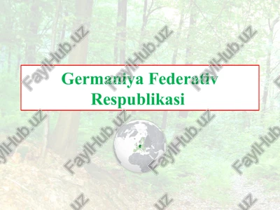 germaniyafederativrespublikasi — PPTX