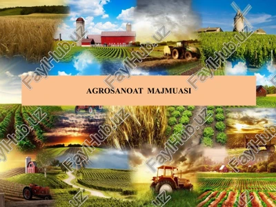 agrosanoat majmuasi — PPTX