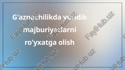 yuridik majburiyatlarni rivojlantirish — PPTX