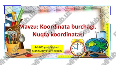 koordinataburchagi — PPTX