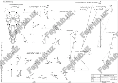 mexanizmni kinematik va kinetostatik tekshirish — PDF
