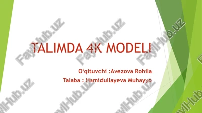 ta’limda 4k modeli — PDF