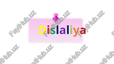 dislalia — PPTX