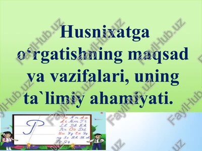 husnixatvaunio ’qitishmetodikasi — PPTX