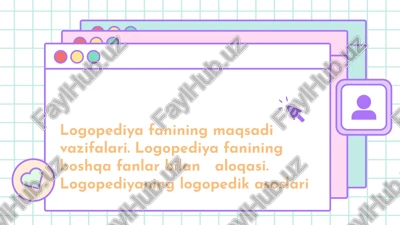logopediya fanining maqsadi va vazifalari — PPTX