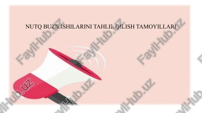 nutq buzilishlarini tahlil qilish tamoyillari — PPTX