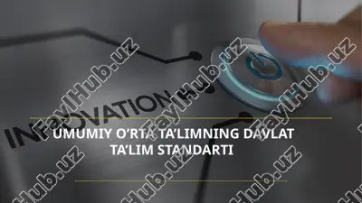 umumiy o’rta ta’limning davlat ta’lim standarti — PPTX
