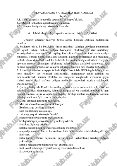 inson va texnika hamkorligi — PDF