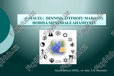 dinning ijtimoiy madaniy hodisa sifatidagi ahamiyati — PPT