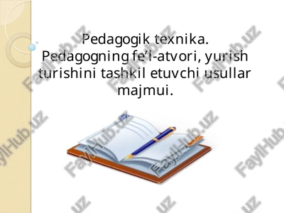 pedagogik texnika — PPT