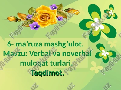 pedagogik muloqot — PPT
