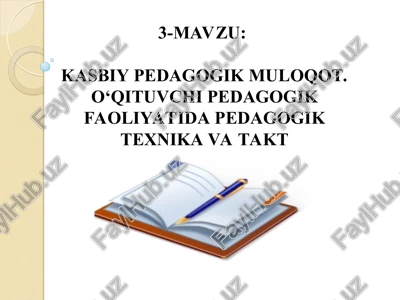 kasbiy pedagogik muloqot — PPT