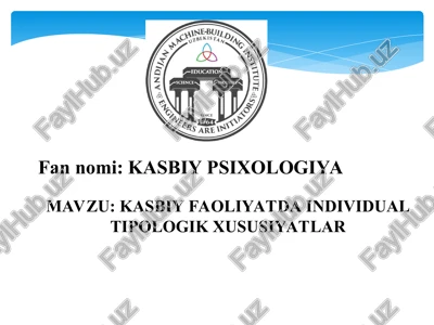 kasbiy psixologiya — PPT