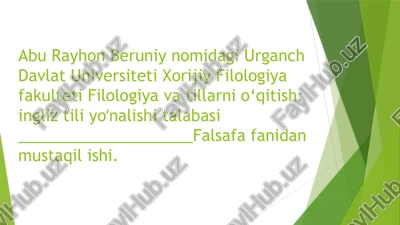 j.rumiyning ovchi va lochin rivoyati haqida — PPTX