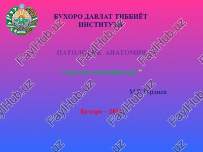 aralash distrofiyalar — PPT