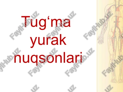 tug‘mayurak nuqsonlari — PPT