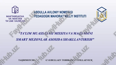 ta'lim-tarbiya - bu bizning kelajagimiz — PPT