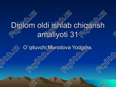 buhgalteriya hisobotini tuzish va topshirish tartibi — PPT
