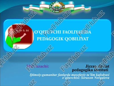 ma’ruzachi:jizzax davlat pedagogika instituti — PPT