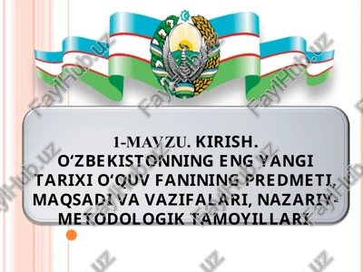 o'zbekistonning eng yangi tarixi — PPT