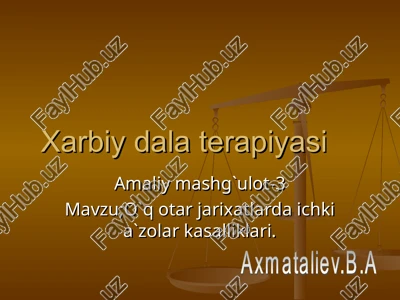 xarbiy dala terapiyasi — PPT