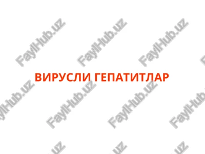 virusli gepatitlar — PPT