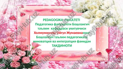 boşlang'ich ta'lim pedagogikasi — PPT