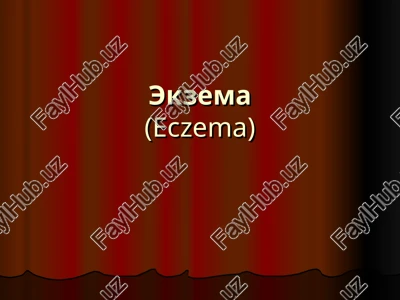 ekzema(eczema) — PPT