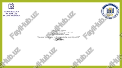 ota-onalar bilan aloqalar va ularning maktabga ishonchini oshirish — PPTX