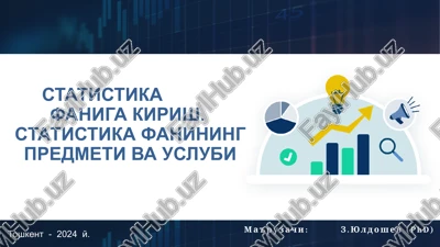 statistikada kirish — PPTX