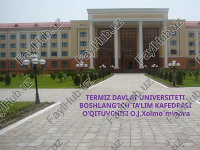 boshlang'ich sinf o‘qituvchisining bilim va ko‘nikmalariga qo‘yilgan talablar — PPTX