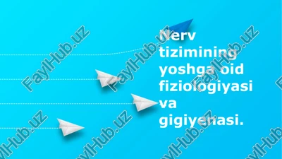 nerv tizimining yoshga oid fiziologiyasi va gigiyenasi — PPTX
