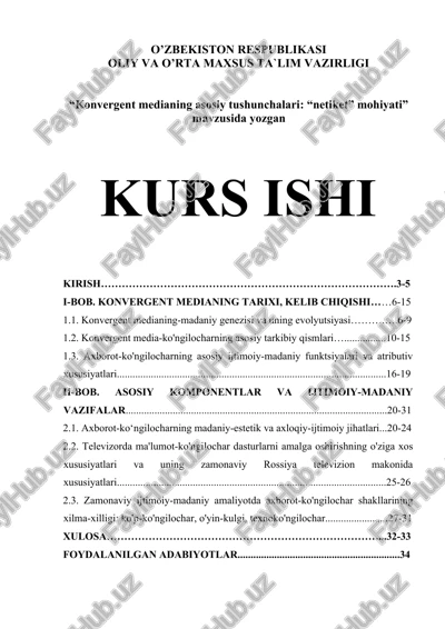 konvergent medianing asosiy tushunchalari: “netiket” mohiyati — DOC