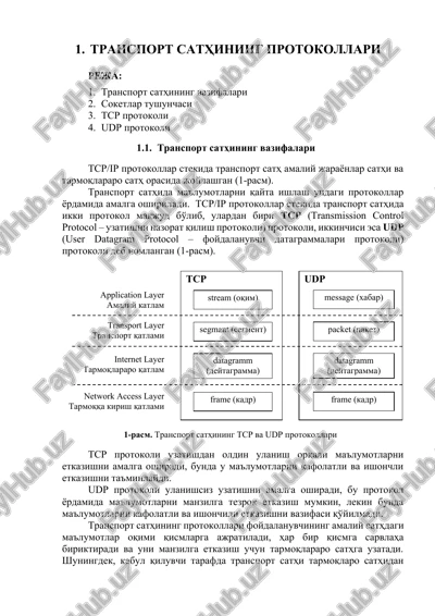 transport sathining protokollari — DOCX