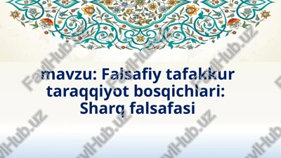 qadimgi sharq falsafasi — PPTX