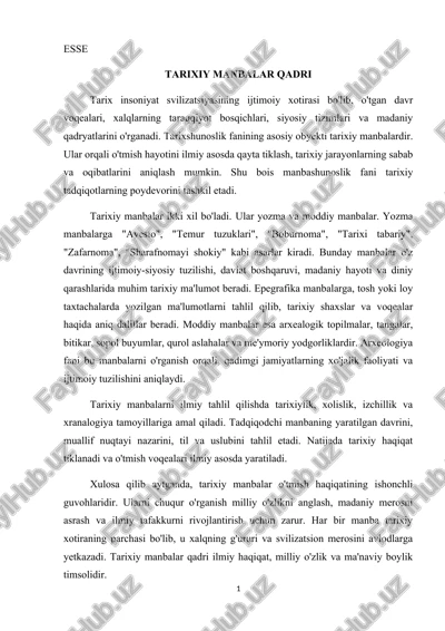 tarixiy manbalar — DOCX