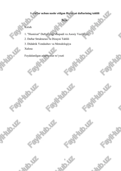 husnixat daftari — DOCX