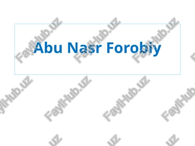 abu nasr farobiy — PPTX